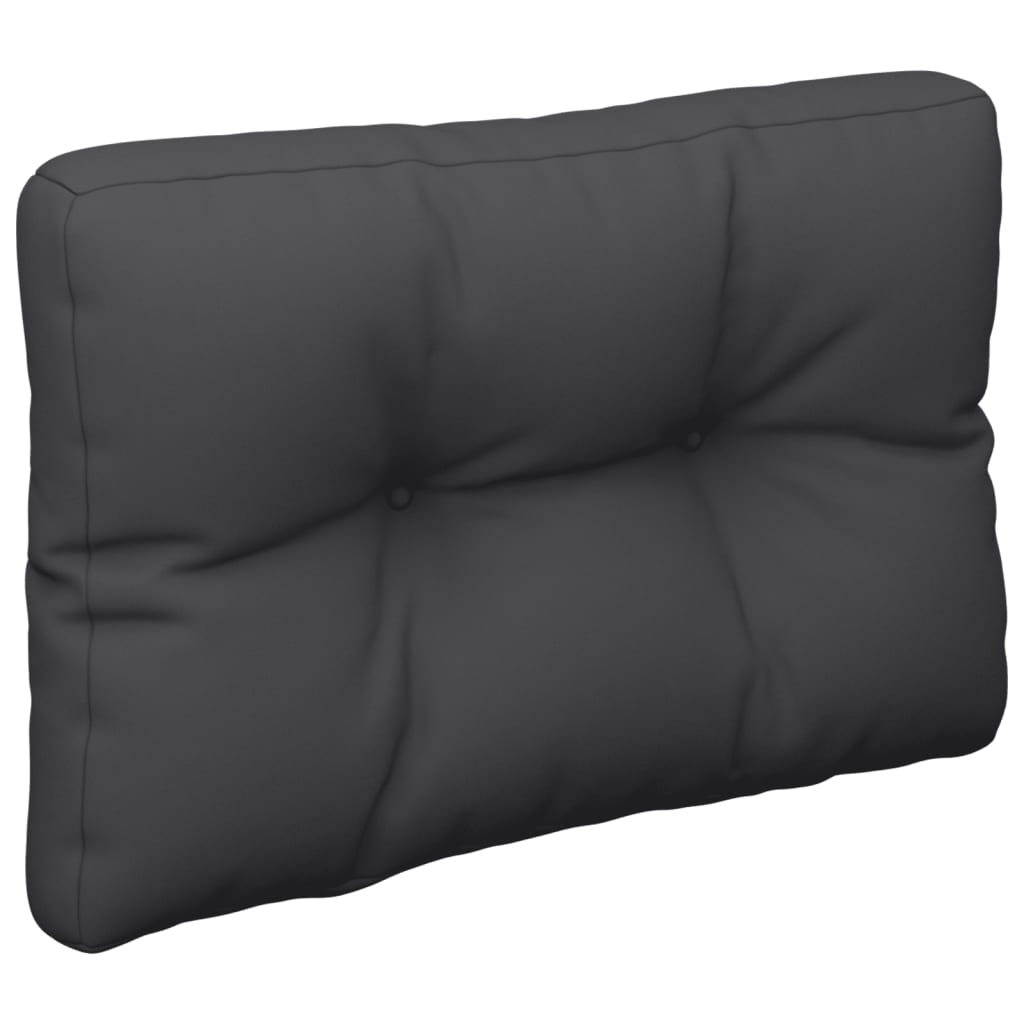 vidaXL Coussins de palette lot de 2 noir tissu