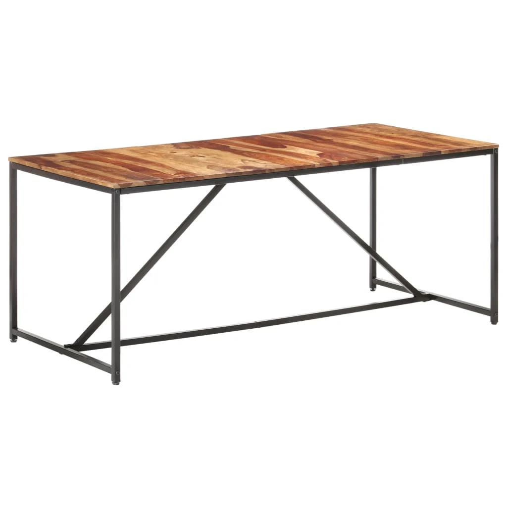 vidaXL Table à manger 180x90x76 cm Bois massif