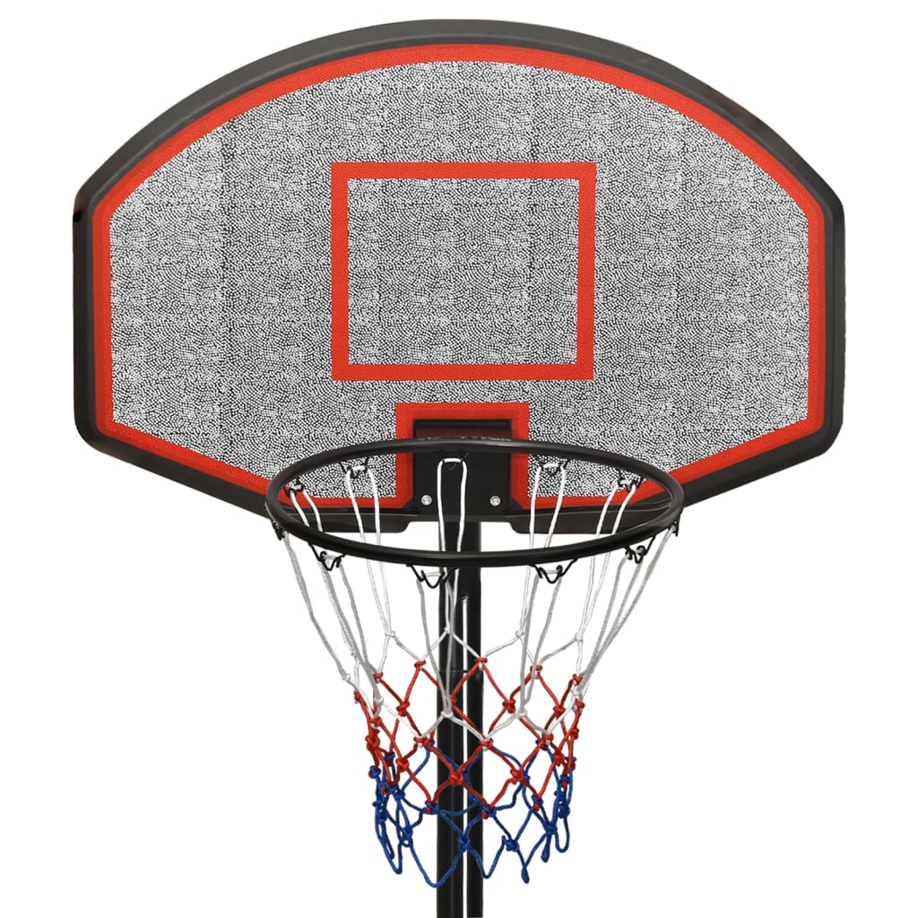 vidaXL Support de basket-ball Noir 237-307 cm Polyéthylène