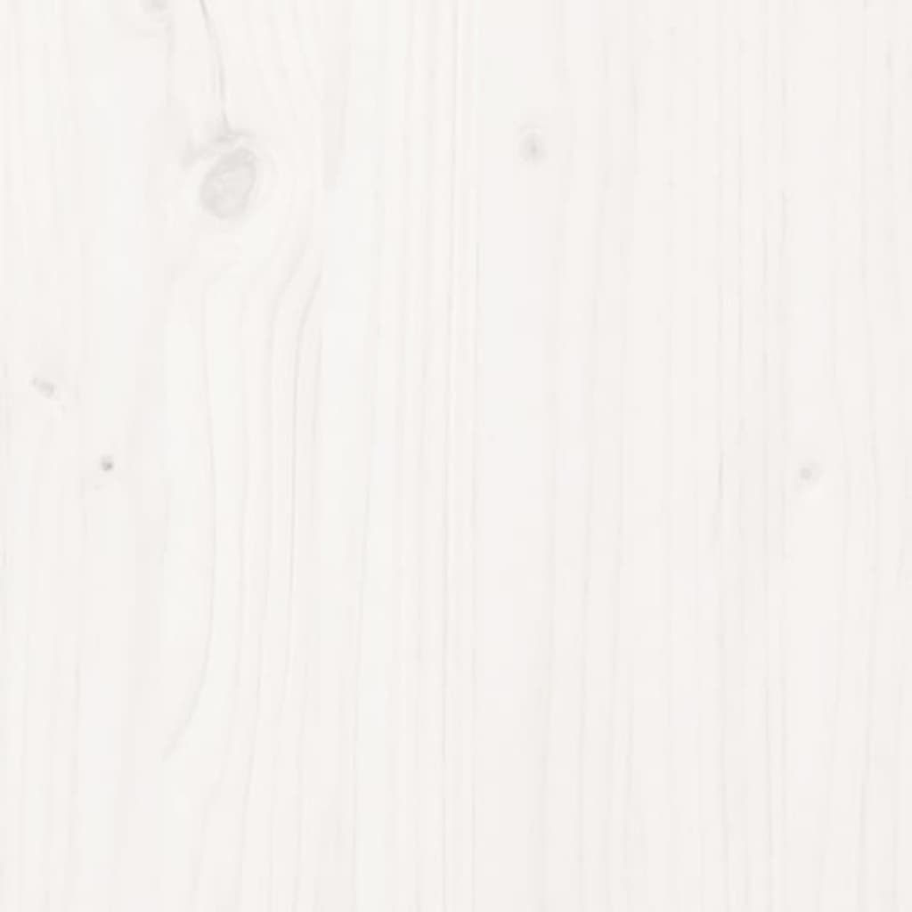 vidaXL Boîte de rangement Blanc 80x40x45,5 cm Bois massif de pin