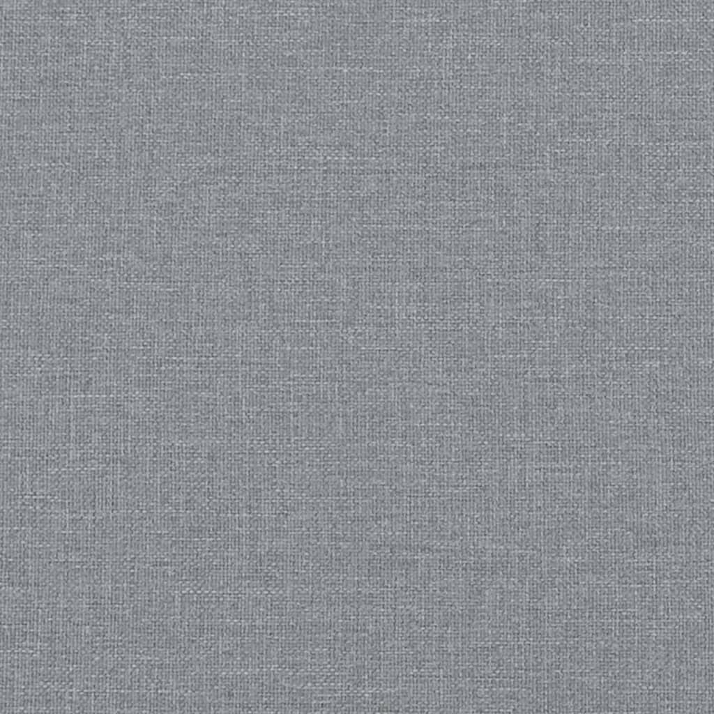 vidaXL Ensemble de canapés 2 pcs avec coussins Gris clair Tissu