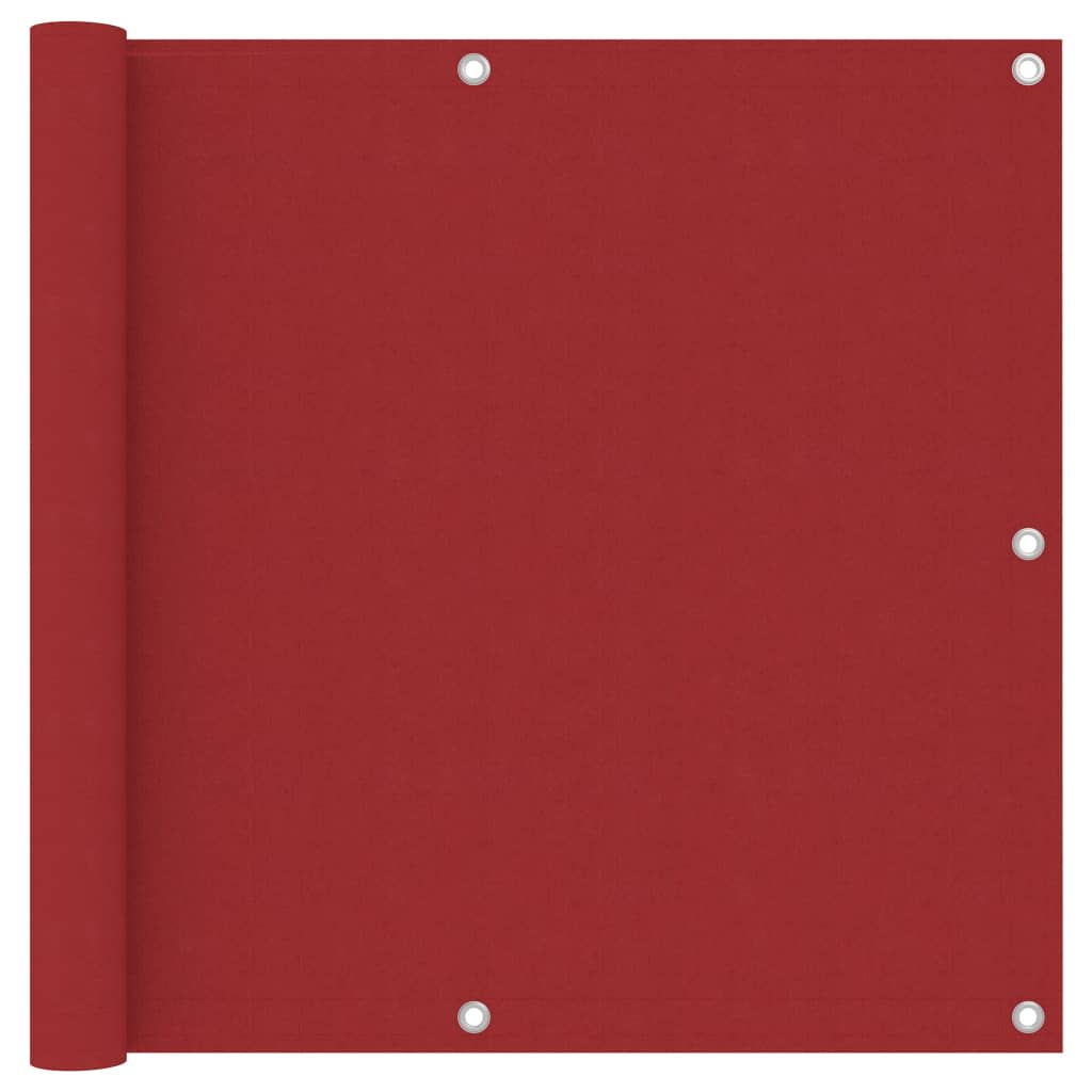vidaXL Écran de balcon Rouge 90x500 cm Tissu Oxford