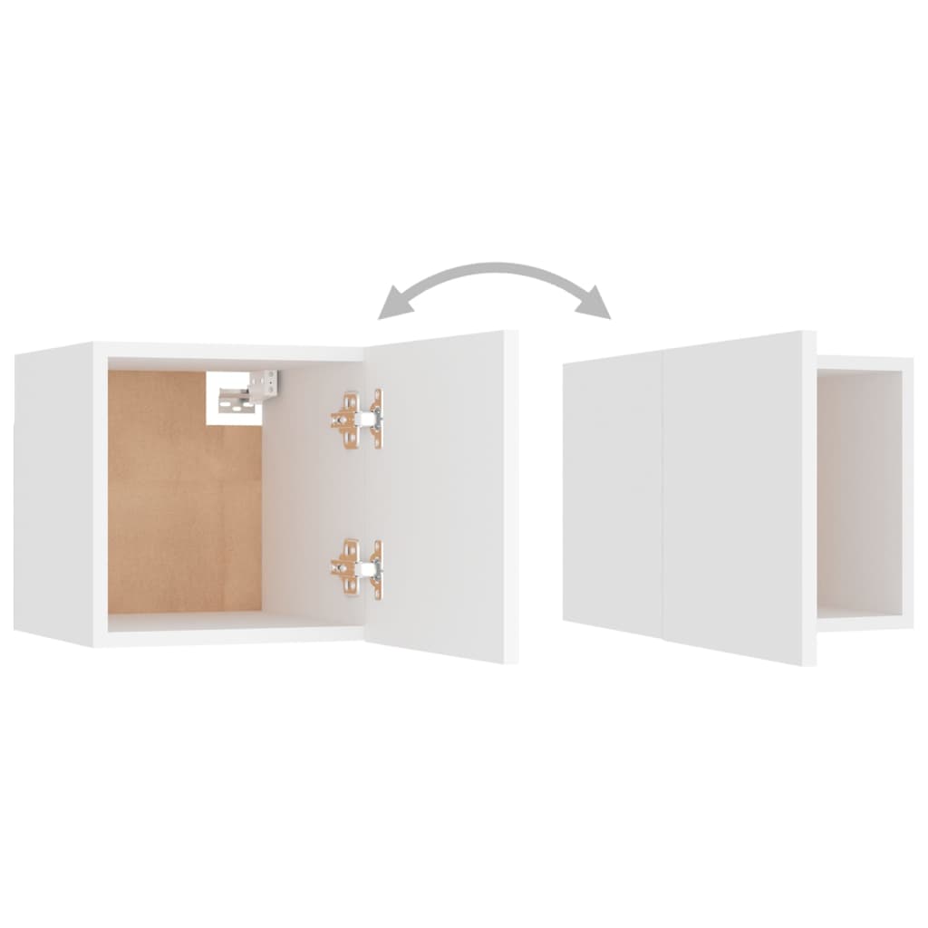 vidaXL Ensemble de meubles TV 6 pcs Blanc Bois d'ingénierie